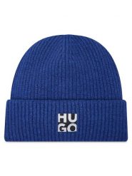 Hugo Czapka Women-X 692 50477679 Niebieski. Niebieskie czapki zimowe damskie Hugo, z materiału. Za 379.99 zł.