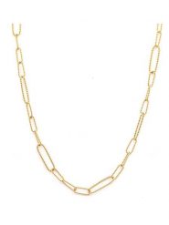 MOODE Naszyjnik "Perrine" - dł. 42 cm rozmiar: onesize. Żółte naszyjniki damskie MOODE, ze stali. Za 52.99 zł.