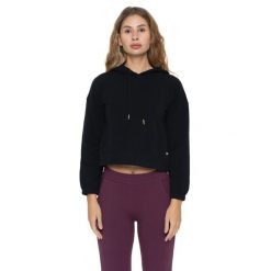 Bluza zimowa Leone 1947 Never Without Damen, Halsausschnitt, Reißverschluss. Czarne bluzy bez kaptura damskie LEONE 1947 APPAREL, z bawełny. W wyprzedaży za 132.85 zł.