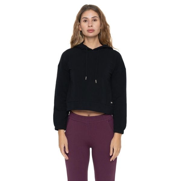 Bluza zimowa Leone 1947 Never Without Damen, Halsausschnitt, Reißverschluss. Czarne bluzy bez kaptura damskie LEONE 1947 APPAREL, z bawełny. W wyprzedaży za 162.09 zł.