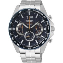 Seiko Mężczyźnizegarek Seiko Chronograph srebrny - stal nierdzewna Zegarki męskie 1 ct Męskie. Szare zegarki męskie Seiko, srebrne. Za 1,263.99 zł.