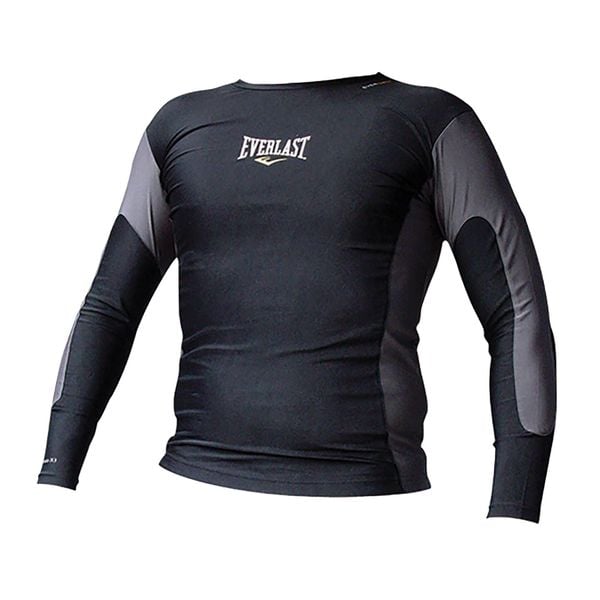 Koszulka kompresyjna męska Everlast Rashguard Longsleeve. Czarne t-shirty sportowe męskie Everlast, m, bez ramiączek. Za 119.99 zł.