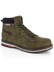 Kimberfeel Botki "Paul" w kolorze khaki rozmiar: 41. Brązowe buty zimowe męskie Kimberfeel, bez zapięcia. Za 255.94 zł.