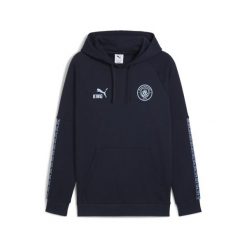 Męska bluza z kapturem Manchester City KING PUMA Deep Navy Team Light Blue. Niebieskie bluzy z kapturem męskie Puma, m. Za 299.00 zł.