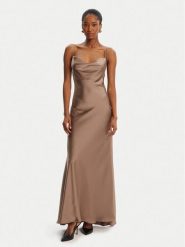 Bardot Sukienka wieczorowa Monroe Cowl Neck Maxi 59709DB3 Brązowy Regular Fit. Brązowe sukienki damskie BARDOT, bez wzorów, z syntetyku, wizytowe, bez kołnierzyka, bez ramiączek, maxi. Za 489.99 zł.
