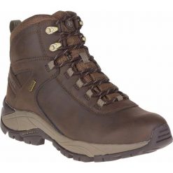Buty Trekkingowe Męskie Merrell Vego Mid LTR Waterproof. Brązowe buty trekkingowe męskie MERRELL, bez zapięcia, trekkingowe. Za 699.99 zł.