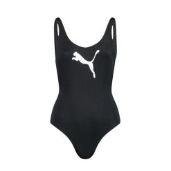 Kostium kąpielowy damski Puma Swim. Czarne stroje jednoczęściowe damskie Puma, s, bez wzorów. Za 167.27 zł.