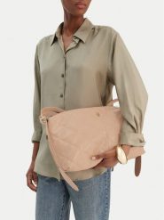 Badura Torebka CEO-ODI-LDA8618 Beżowy. Brązowe torebki klasyczne damskie Badura, bez wzorów, z materiału, bez dodatków. Za 229.99 zł.