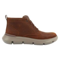 Buty Skechers 204903/CDB brązowe. Brązowe buty sportowe na co dzień męskie ze skóry, bez zapięcia. Za 449.36 zł.