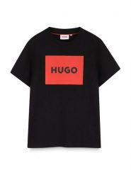 HUGO T-Shirt G00572 S Czarny Regular Fit. Czarne t-shirty chłopięce Hugo, bez wzorów, z bawełny, bez ramiączek. Za 164.99 zł.