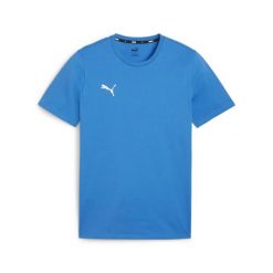 Koszulka Puma teamGOAL Casuals. Niebieskie t-shirty sportowe męskie Puma, z bawełny, bez ramiączek, do piłki nożnej. Za 75.00 zł.