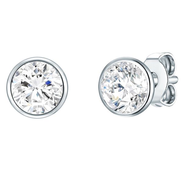 EASTSIDE Kolczyki sztyfty ze stali szlachetnej Stal szlachetna Cyrkonia srebrny 1 ct Damski. Szare kolczyki damskie Eastside, z cyrkonią, srebrne, na sztyftcie. Za 119.99 zł.