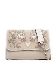 Guess Torebka Giully II HWAE967 3200 Beżowy. Brązowe torebki klasyczne damskie Guess, z aplikacjami, z materiału, bez dodatków. Za 584.99 zł.