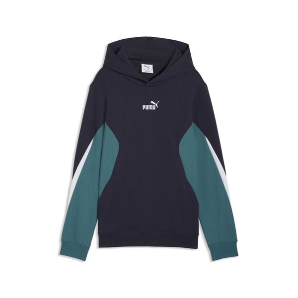 Młodzieżowa bluza z kapturem Essentials Block PUMA. Niebieskia bluzy z kapturem męskie Puma, m, z bawełny. Za 179.00 zł.