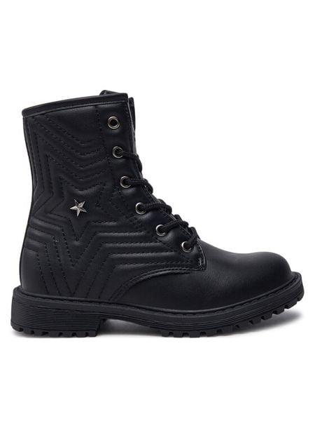 Original Marines Botki DEA0030FC Czarny. Czarne botki dziewczęce Original Marines, bez wzorów, ze skóry, bez ramiączek. Za 199.99 zł.