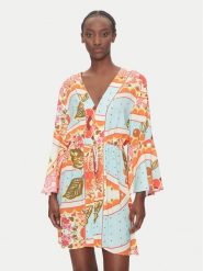 Maaji Sukienka plażowa Floral Groove Joy PT2472CPO010 Kolorowy Relaxed Fit. Sukienki damskie Maaji, na plażę, l, bez wzorów, z wiskozy, bez kołnierzyka, bez ramiączek. Za 299.99 zł.