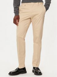 Boss Spodnie materiałowe C-Genius-Dtl-243F 50527920 Beżowy Slim Fit. Brązowe spodnie materiałowe męskie Boss, bez wzorów, z bawełny. Za 559.99 zł.