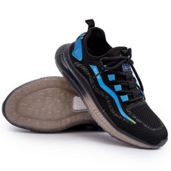 Buty Sportowe Męskie HI-POLY System Big Star NN174450 Czarne. Czarne buty sportowe na co dzień męskie z materiału, bez zapięcia, na fitness i siłownię. Za 257.98 zł.