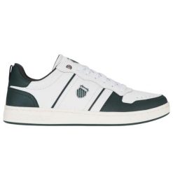 Trampki Męskie Skóra Lozan Match. Białe trampki i tenisówki męskie K-Swiss, bez wzorów, z gumy, bez zapięcia. Za 209.00 zł.