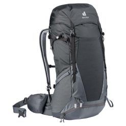 Plecak turystyczny Deuter Futura Pro 42 EL dla wysokich - black. Szare plecaki damskie Deuter, bez wzorów, z materiału, klasyczne. Za 1,129.99 zł.