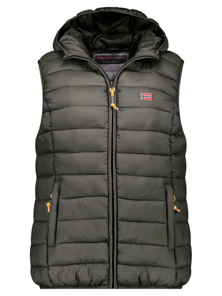 Geographical Norway Kamizelka pikowana "Vatikolor" w kolorze khaki rozmiar: L. Brązowe kamizelki damskie Geographical Norway, l. Za 149.95 zł.