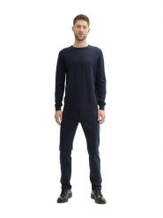 Tom Tailor Spodnie chino w kolorze granatowym rozmiar: W34/L34. Niebieskie spodnie materiałowe męskie Tom Tailor, bez wzorów. Za 91.77 zł.