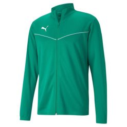 Bluza męska Puma teamRISE Training Poly Jacket zielona. Zielone bluzy z kapturem męskie Puma, m, z materiału. Za 195.25 zł.
