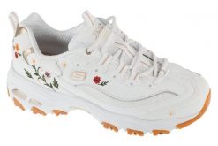 Buty sportowe Sneakersy damskie, D Lites. Białe buty sportowe na co dzień damskie Skechers, bez wzorów, z materiału, trekkingowe. Za 359.99 zł.