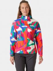 Płaszcz Przeciwdeszczowy Damski Helly Hansen Loke Print. Czerwone kurtki przeciwdeszczowe damskie Helly Hansen, m, bez kaptura. Za 517.65 zł.
