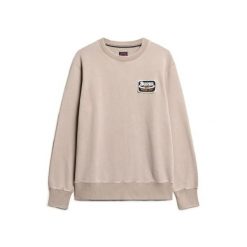 Luźna bluza Superdry Mechanic. Brązowe bluzy bez kaptura męskie Superdry., m. Za 349.55 zł.