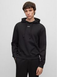 Hugo Bluza Dapo 50486478 Czarny Relaxed Fit. Czarne bluzy bez kaptura męskie Hugo, l, z bawełny. Za 279.99 zł.