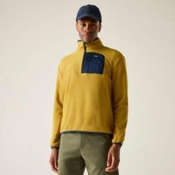 Męska bluza polarowa Frankie Half Zip. Żółte bluzy bez kaptura męskie Regatta, m, z polaru. Za 229.99 zł.