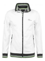 Peak Mountain Kurtka polarowa "Creen" w kolorze białym rozmiar: S. Białe kurtki męskie Peak Mountain, s, bez wzorów, z materiału, bez kaptura. Za 208.99 zł.