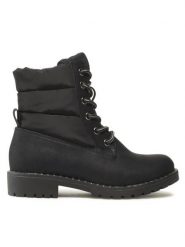 Nelli Blu Trapery CS2270-15 Czarny. Czarne kozaki dziewczęce Nelli Blu, bez wzorów, ze skóry, bez obcasa. Za 149.99 zł.