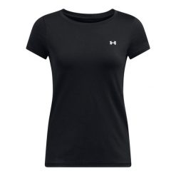 Damski top treningowy Under Armour HeatGear. Białe topy sportowe damskie Under Armour, bez wzorów, bez ramiączek. Za 152.95 zł.