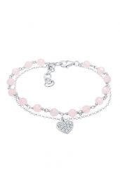 Elli Damska bombka serce z kryształkami ze srebra próby 925 srebro 925 sterling silver Bransoletki 1 ct Damski. Szare bransoletki damskie Elli, srebrne. Za 328.99 zł.
