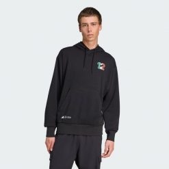 Bluza z kapturem Mercedes - AMG Petronas Formula One Team Kimi Antonelli Graphic. Czarne bluzy z kapturem męskie Adidas, xl. Za 329.00 zł.