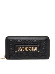 LOVE MOSCHINO Portfel JC5600PP0NLA0000 Czarny. Czarne portfele damskie Love Moschino, bez wzorów, ze skóry. Za 309.99 zł.
