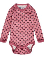 Body z długim rękawem dla dziewczynki Hummel Bambo. Szare koszulki dziewczęce HUMMEL, bez wzorów, z materiału, bez ramiączek. Za 133.00 zł.