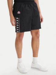 Kappa Szorty sportowe 322B8GW Czarny Comfort Fit. Czarne szorty męskie Kappa, m, z syntetyku. Za 179.99 zł.
