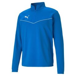 Bluza piłkarska męska Puma teamRISE 1 4 Zip Top. Fioletowe bluzy bez kaptura męskie Puma, m, z materiału. Za 99.77 zł.