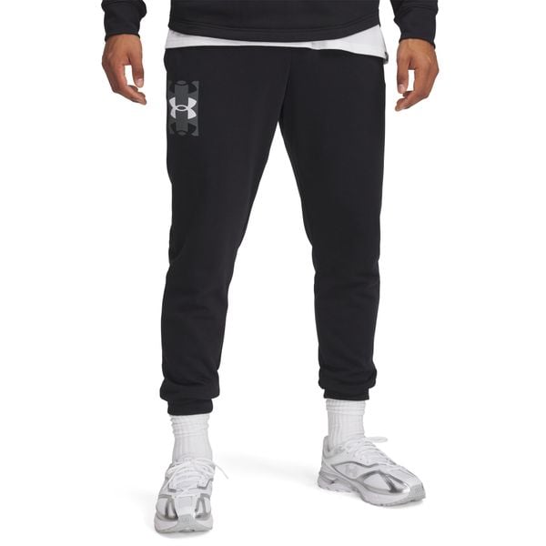 Spodnie dresowe męskie Under Armour. Czarne spodnie dresowe męskie Under Armour, bez wzorów, z dresówki. Za 161.99 zł.