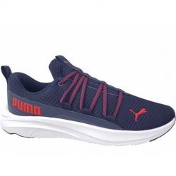 Buty do chodzenia męskie Puma Softride ONE4ALL. Niebieskie buty sportowe na co dzień męskie Puma, z gumy, bez zapięcia, trekkingowe. W wyprzedaży za 362.00 zł.