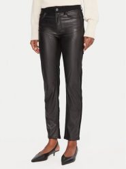 Liu Jo Spodnie z imitacji skóry UF5035 E0747 Czarny Skinny Fit. Czarne spodnie materiałowe damskie Liu Jo, bez wzorów, z bawełny. Za 539.99 zł.