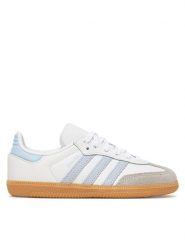 Adidas Sneakersy Samba Og C JQ2025 Biały. Białe buty sportowe chłopięce Adidas, ze skóry, bez zapięcia. Za 299.99 zł.