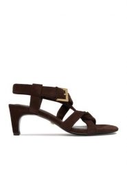 GINO ROSSI Sandały EO-124943 Brązowy. Brązowe sandały damskie Gino Rossi, bez wzorów, ze skóry, bez obcasa, na słupku. Za 329.99 zł.