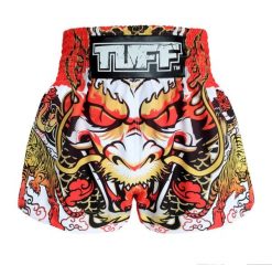 Spodenki treningowe TUFF White Dragon. Białe szorty damskie TUFF, bez wzorów, z materiału, biznesowe. Za 149.00 zł.