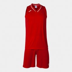 Zestaw do koszykówki męski Atlanta. Czarne szorty męskie Joma, bez wzorów, z dżerseju, sportowe. Za 162.50 zł.