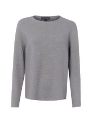 Franco Callegari Sweter z dzianiny Kobiety Bawełna szary, L. Szare swetry klasyczne damskie Franco Callegari, l, z bawełny, bez kołnierzyka. Za 249.95 zł.