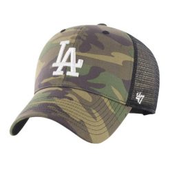 Czapka z daszkiem 47 Brand MLB Los Angeles Dodgers Camo Branson MVP. Zielone czapki męskie 47 Brand, na wiosnę, bez wzorów. Za 119.00 zł.